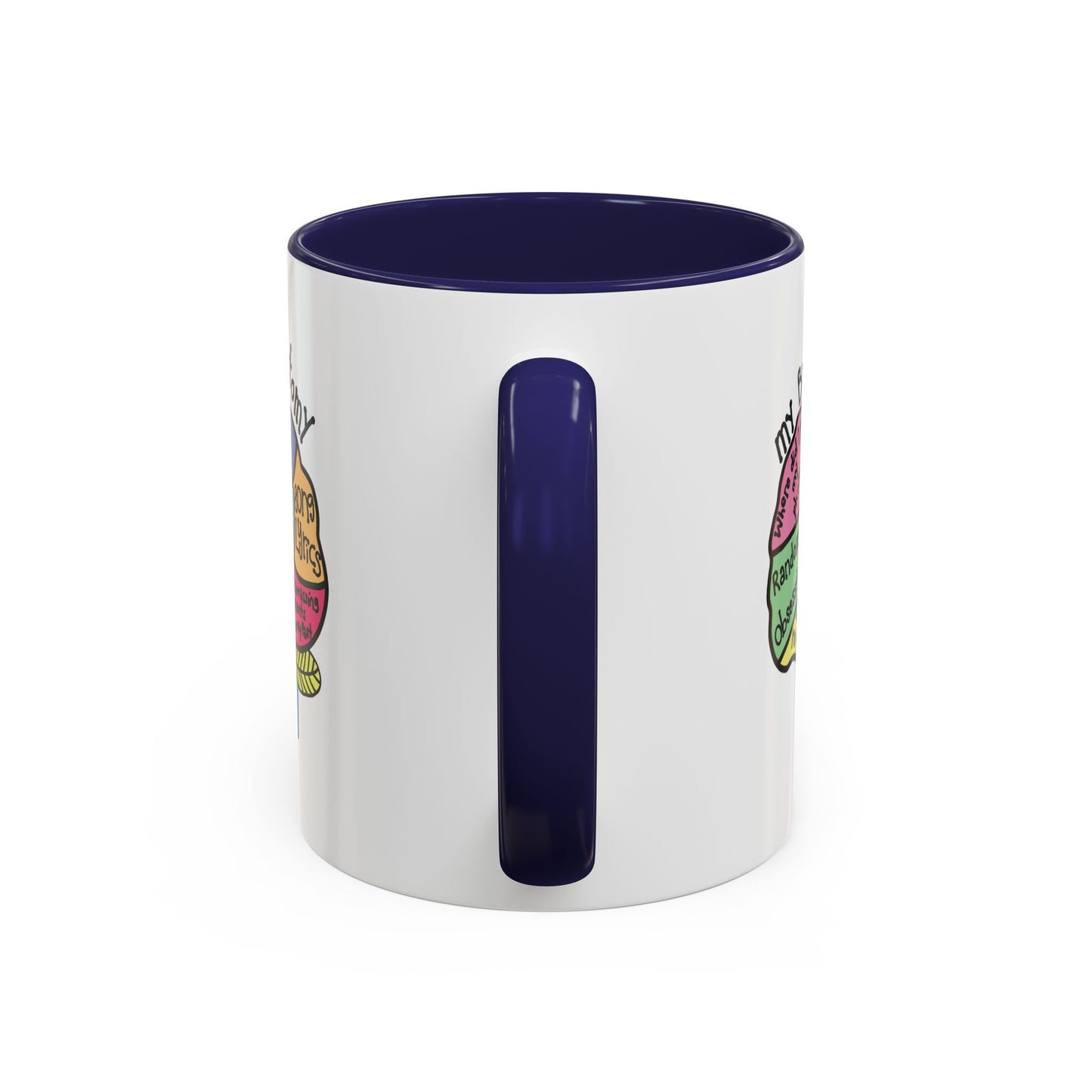Anatomy of my Brain Accent Coffee Mug (11, 15oz)
