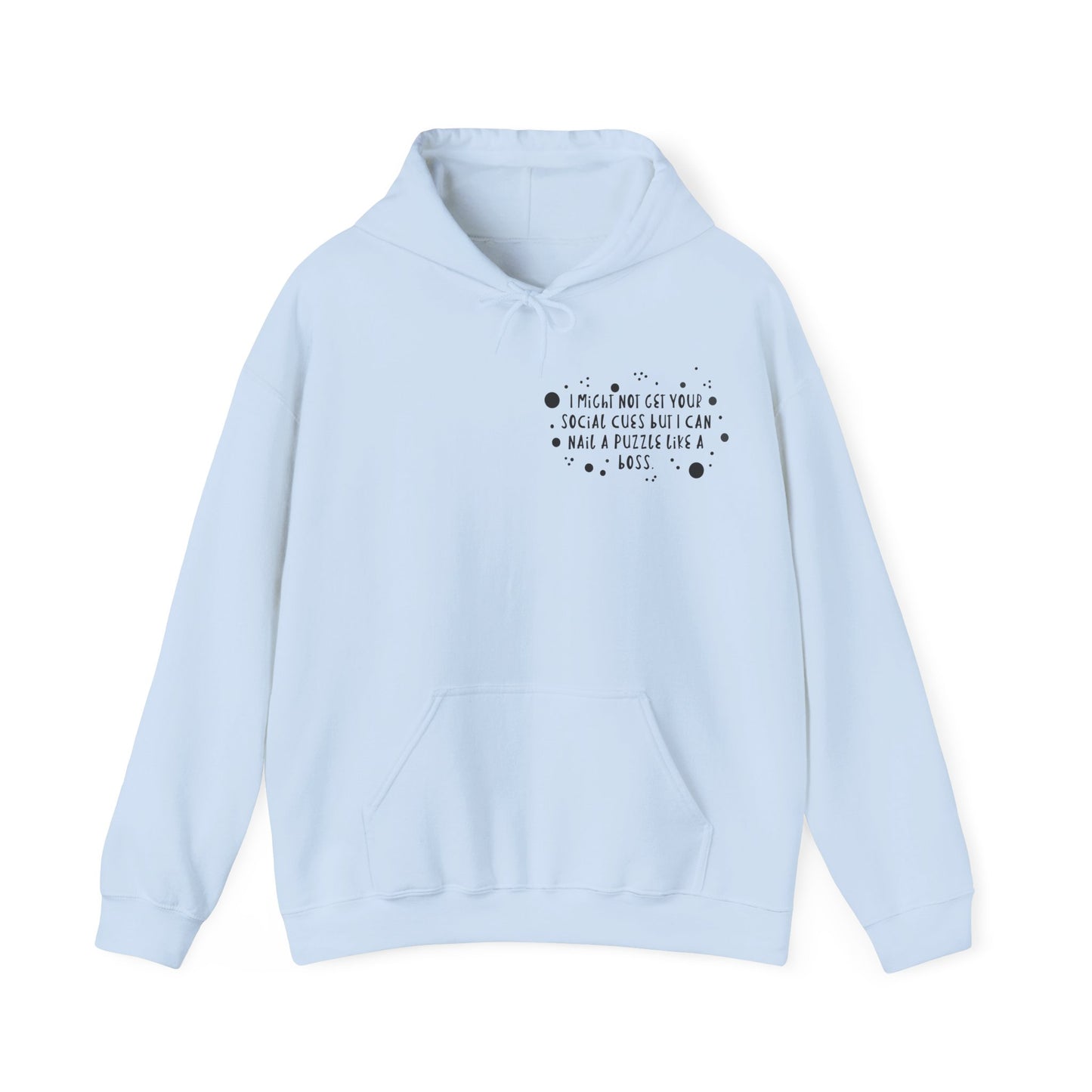 Funny ADHD/Autism Unisex Hoodie - Puzzle Boss Vibe