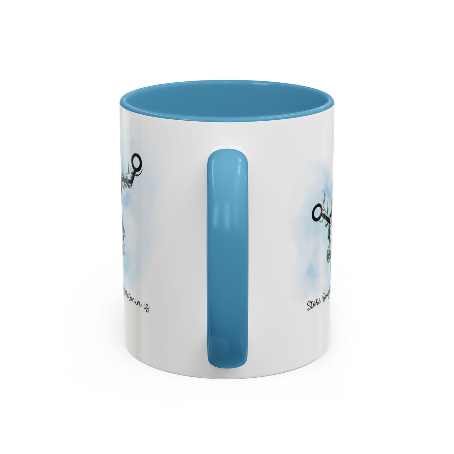 Mug - 'Serotonin is Beautiful' Mental Health Awareness Accent Coffee Mug (11, 15oz)