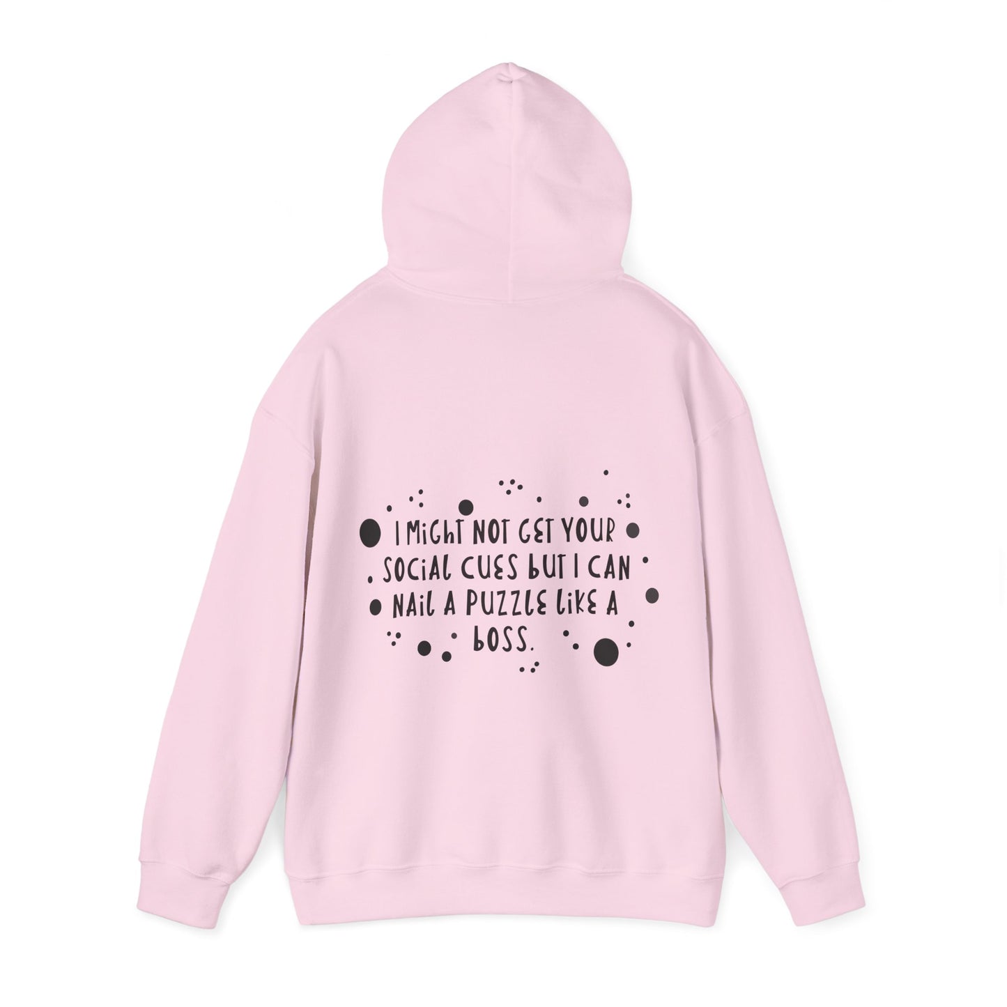 Funny ADHD/Autism Unisex Hoodie - Puzzle Boss Vibe