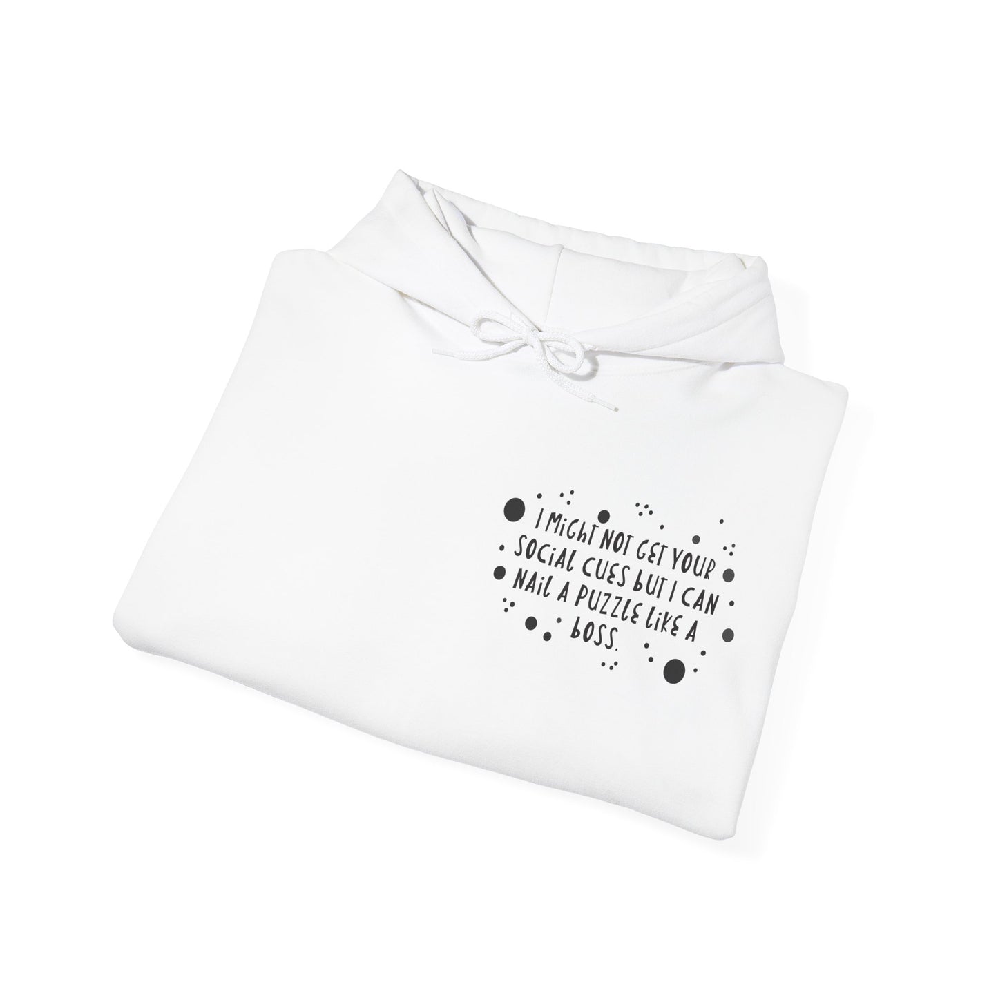 Funny ADHD/Autism Unisex Hoodie - Puzzle Boss Vibe