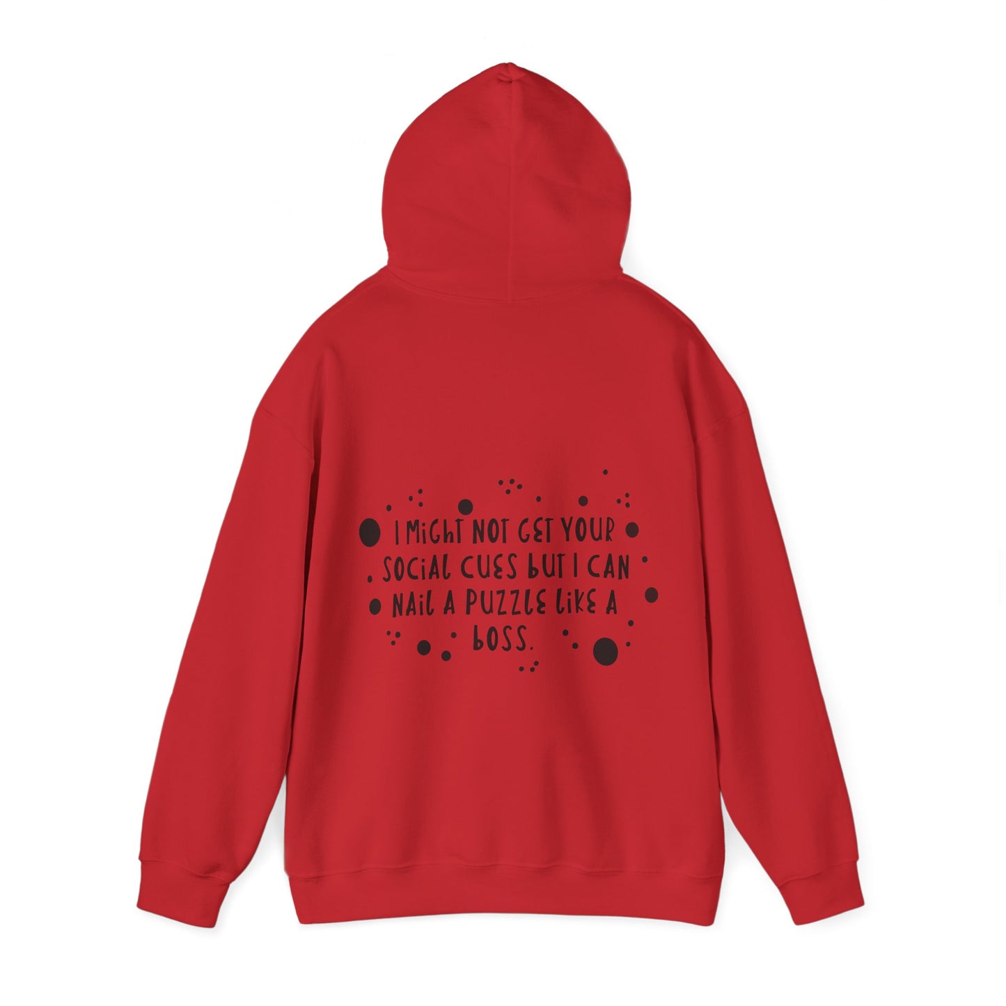 Funny ADHD/Autism Unisex Hoodie - Puzzle Boss Vibe