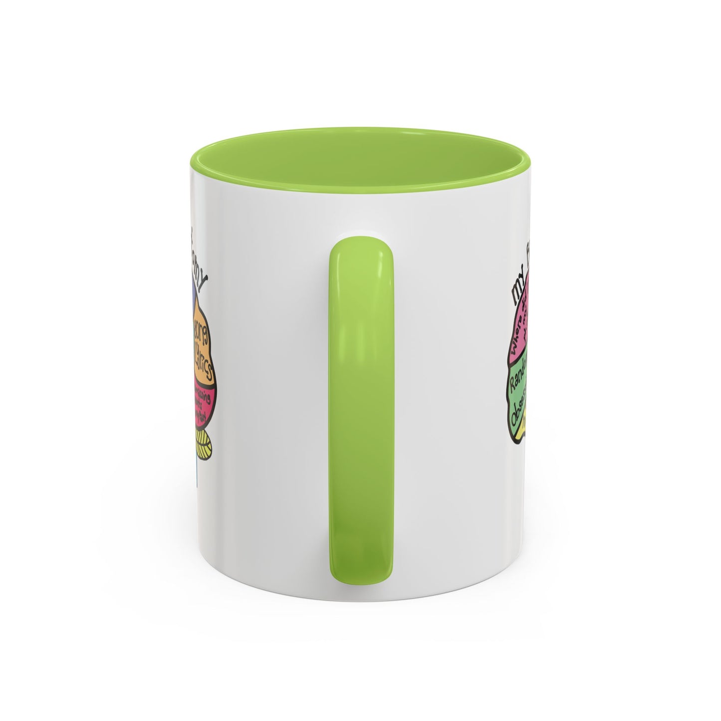Anatomy of my Brain Accent Coffee Mug (11, 15oz)