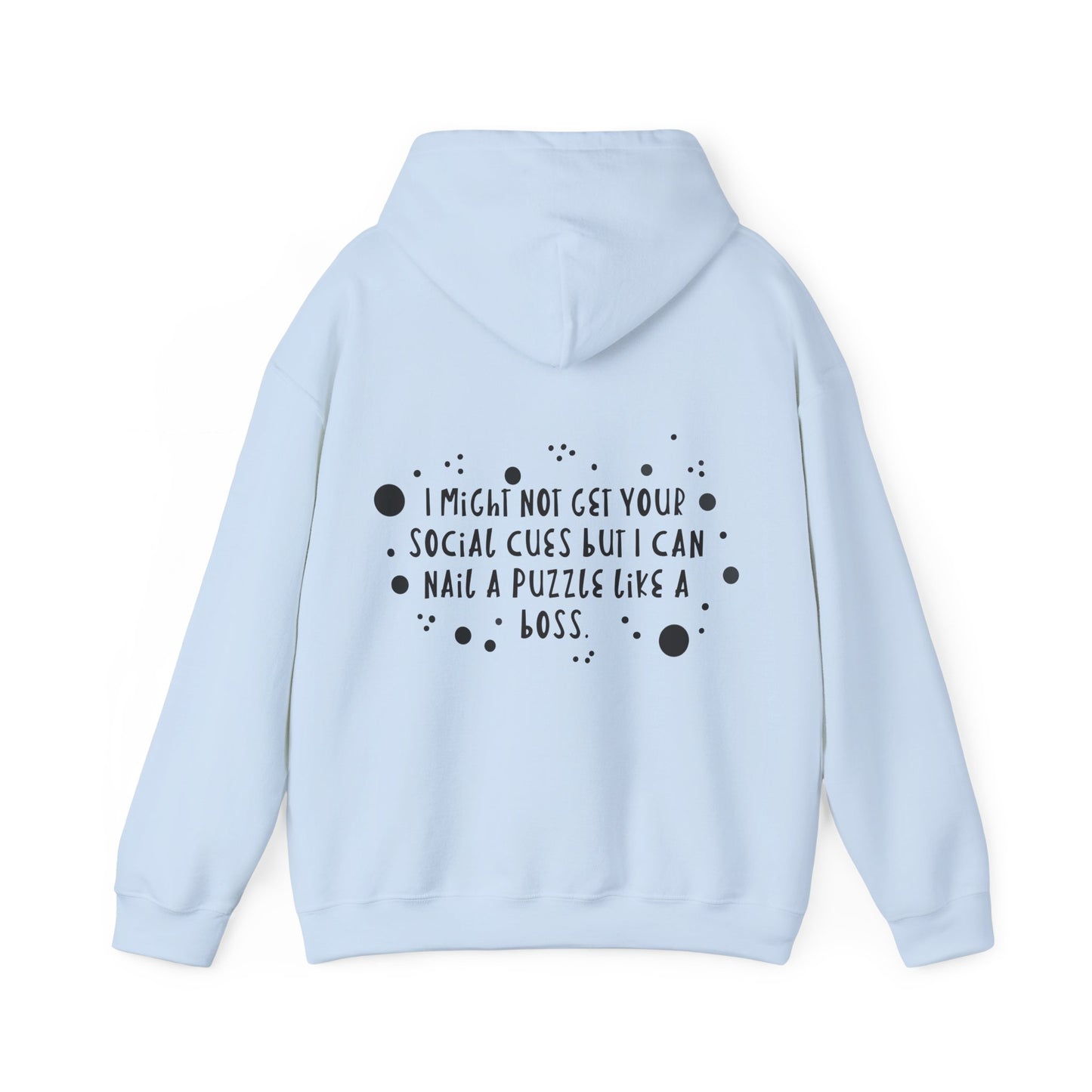 Funny ADHD/Autism Unisex Hoodie - Puzzle Boss Vibe