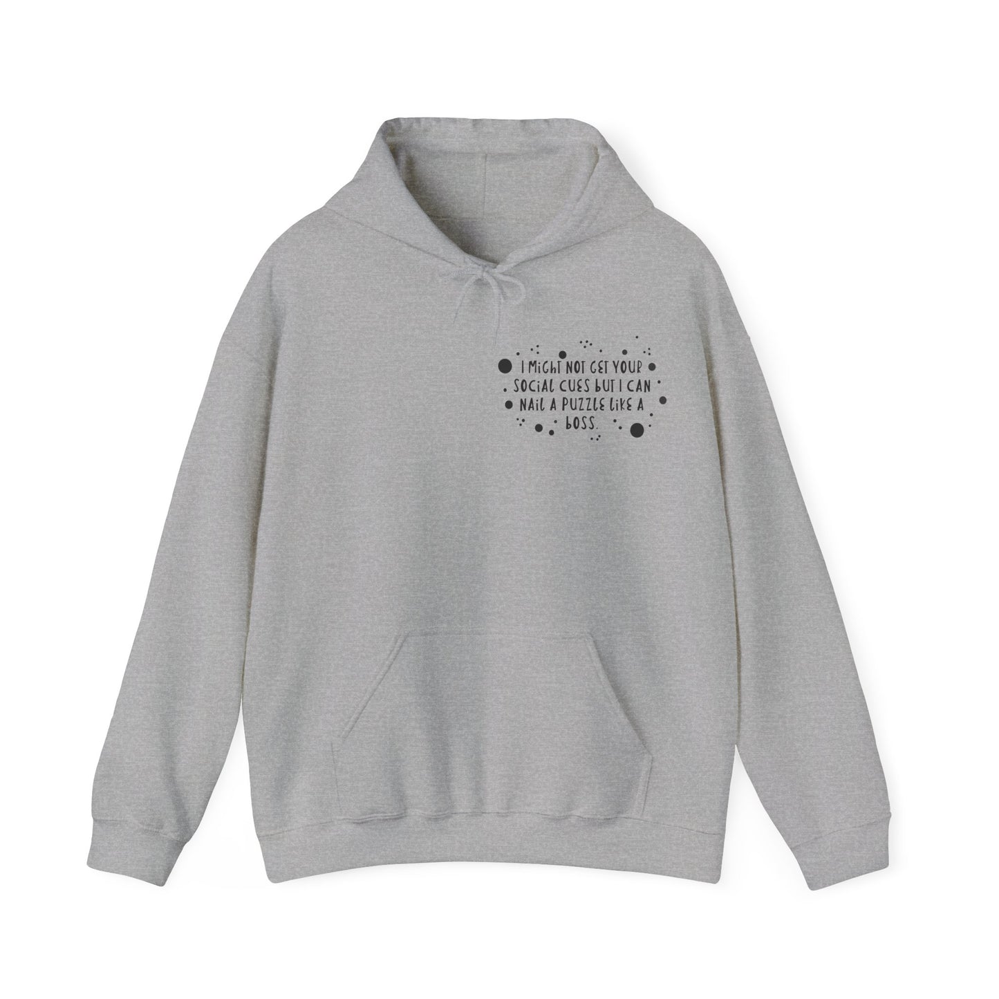 Funny ADHD/Autism Unisex Hoodie - Puzzle Boss Vibe