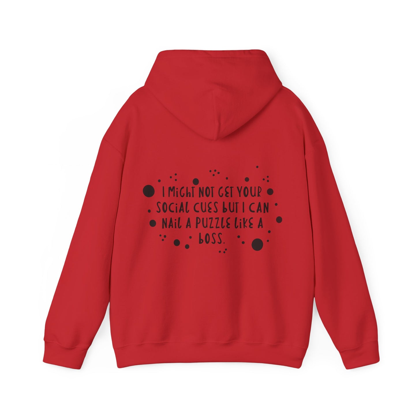 Funny ADHD/Autism Unisex Hoodie - Puzzle Boss Vibe
