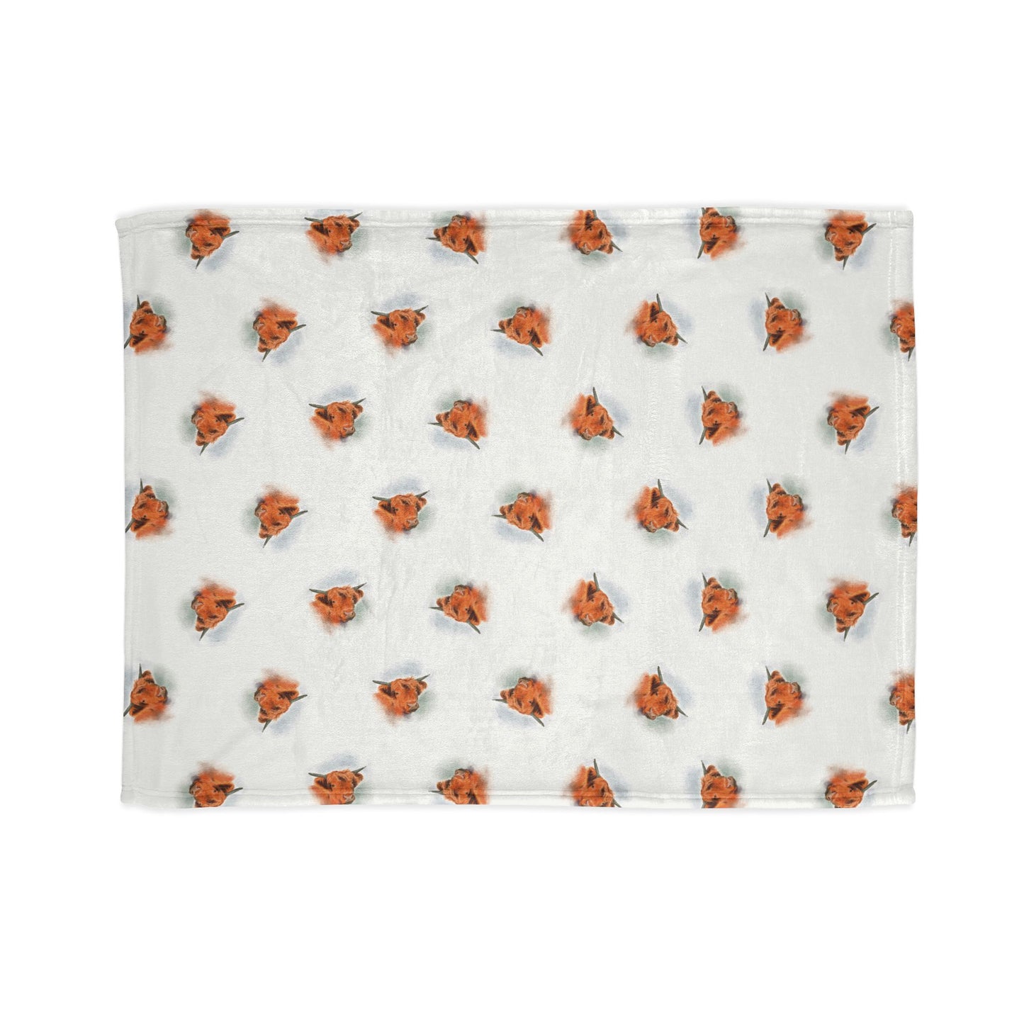Cozy Blanket - Illustrated highland cow design