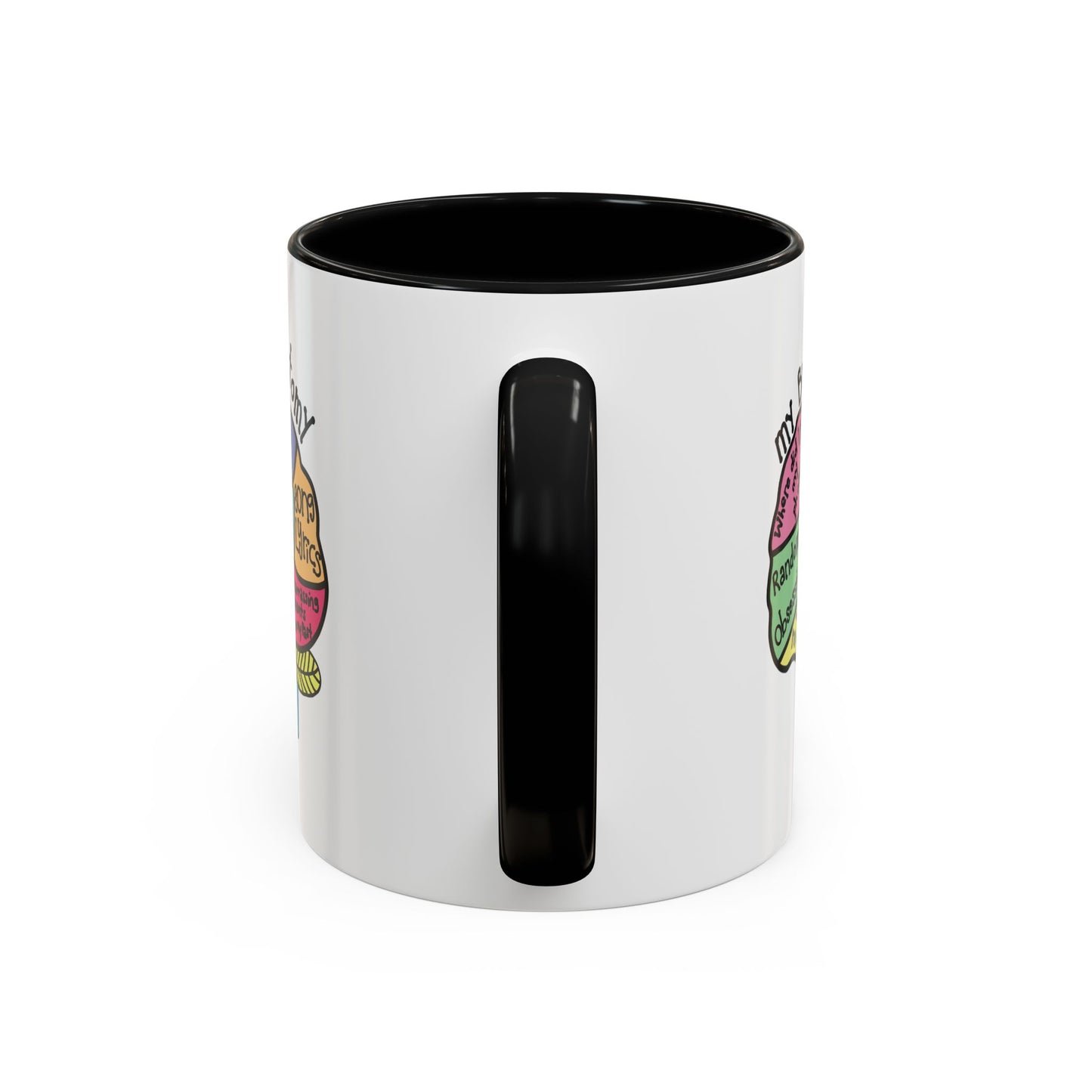 Anatomy of my Brain Accent Coffee Mug (11, 15oz)
