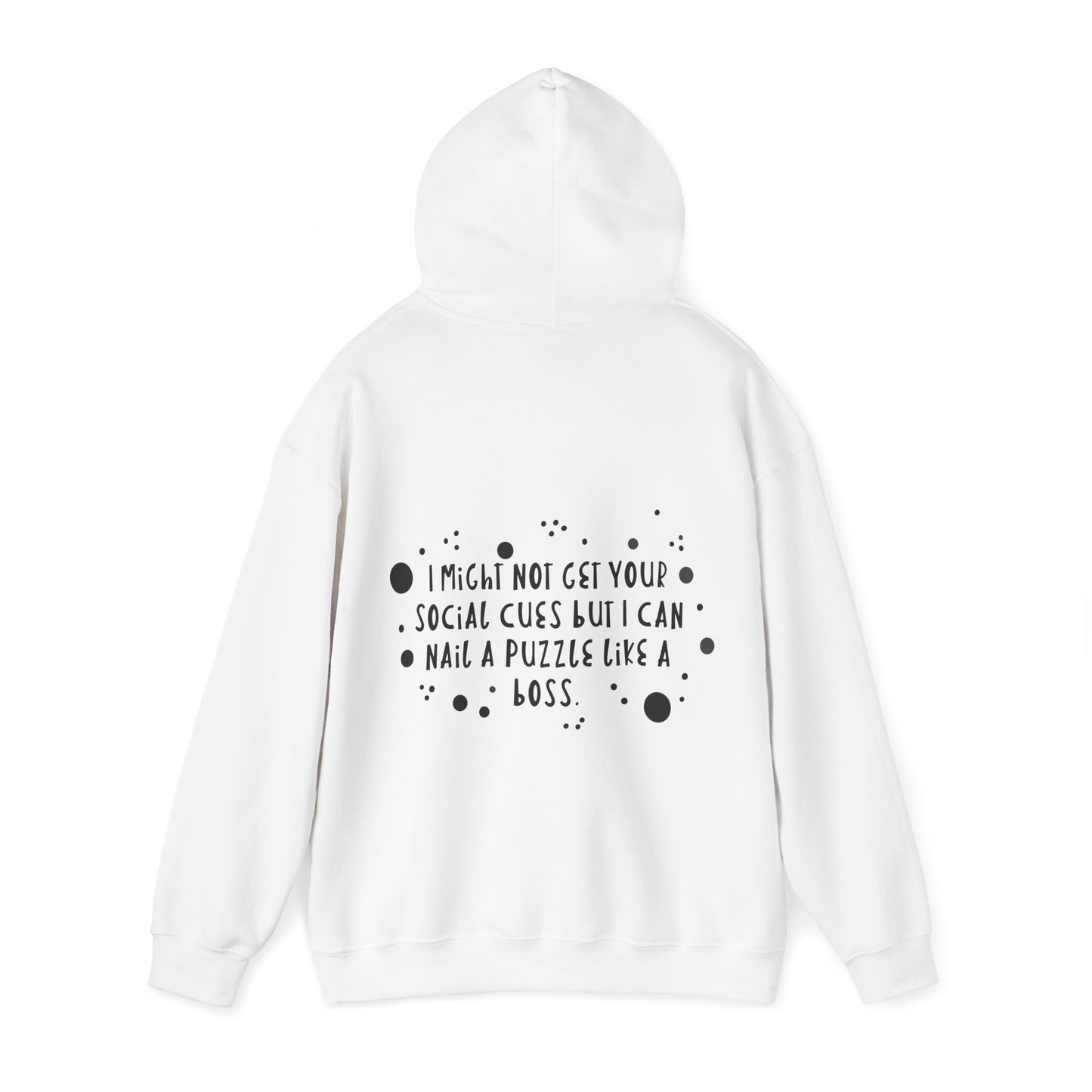 Funny ADHD/Autism Unisex Hoodie - Puzzle Boss Vibe