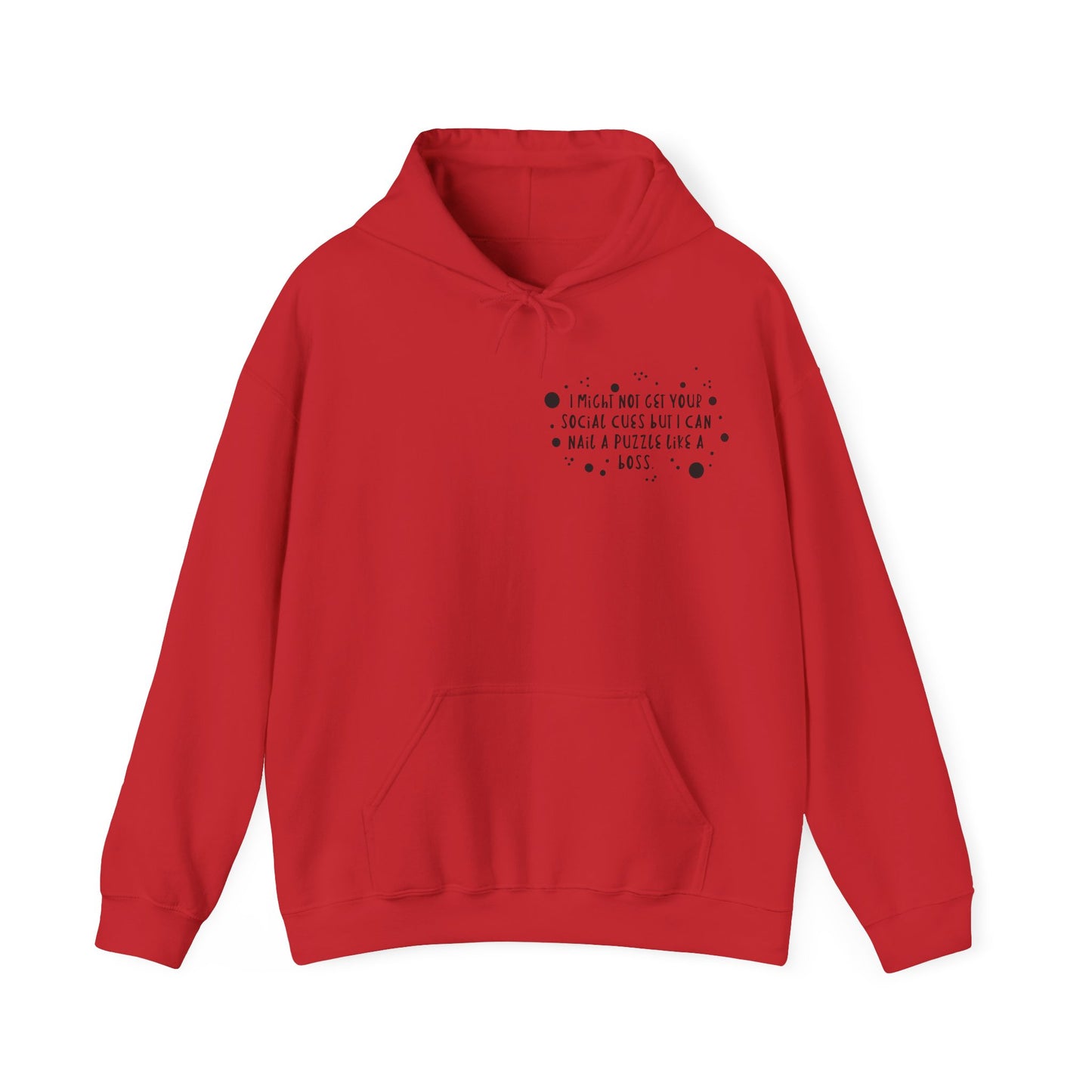 Funny ADHD/Autism Unisex Hoodie - Puzzle Boss Vibe
