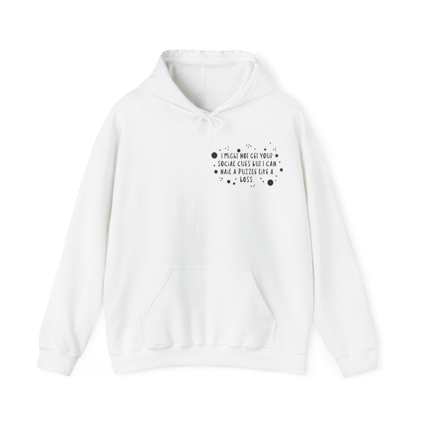 Funny ADHD/Autism Unisex Hoodie - Puzzle Boss Vibe
