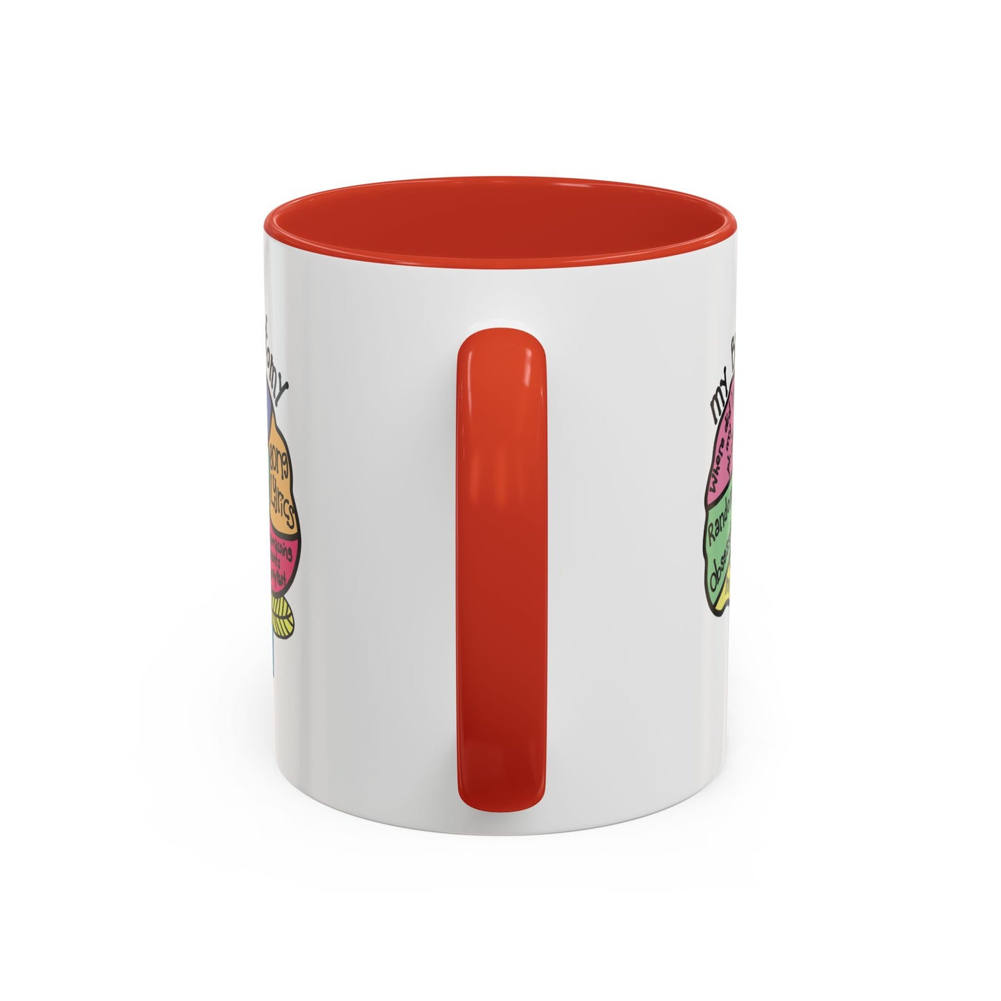 Anatomy of my Brain Accent Coffee Mug (11, 15oz)