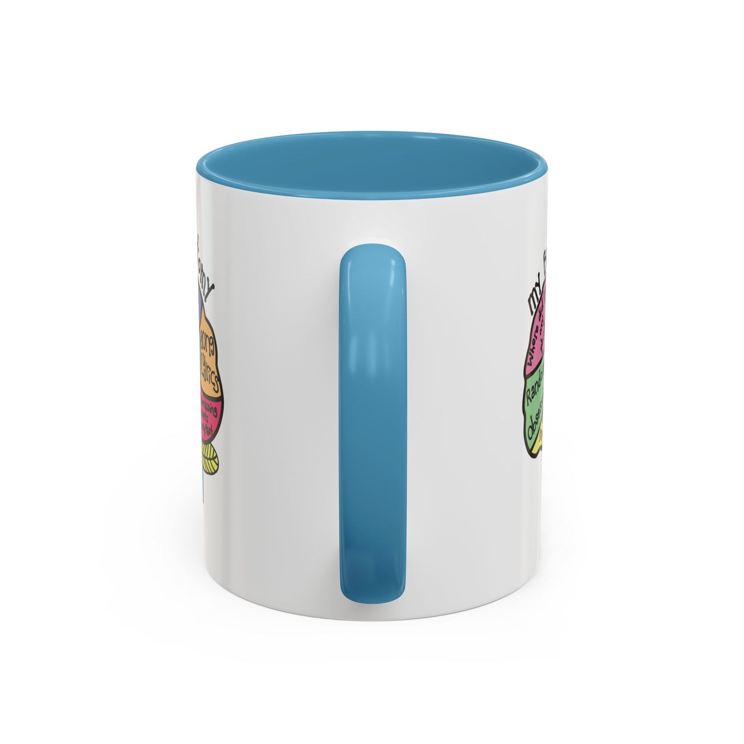 Anatomy of my Brain Accent Coffee Mug (11, 15oz)