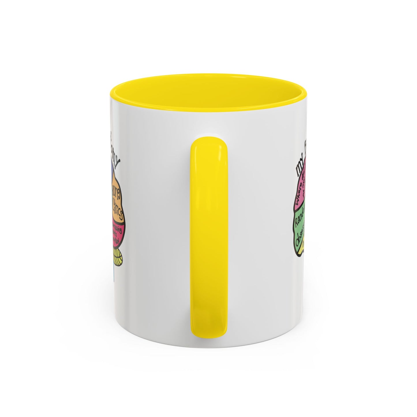 Anatomy of my Brain Accent Coffee Mug (11, 15oz)