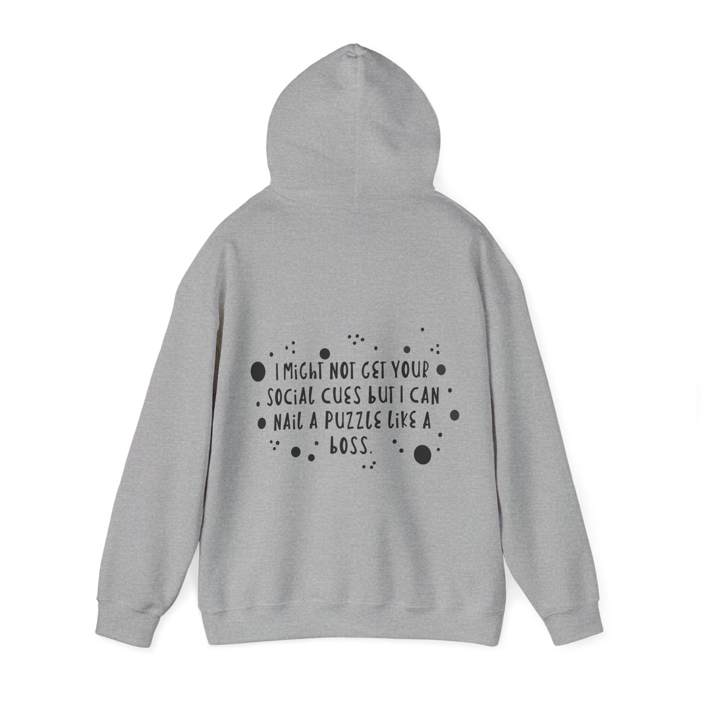 Funny ADHD/Autism Unisex Hoodie - Puzzle Boss Vibe