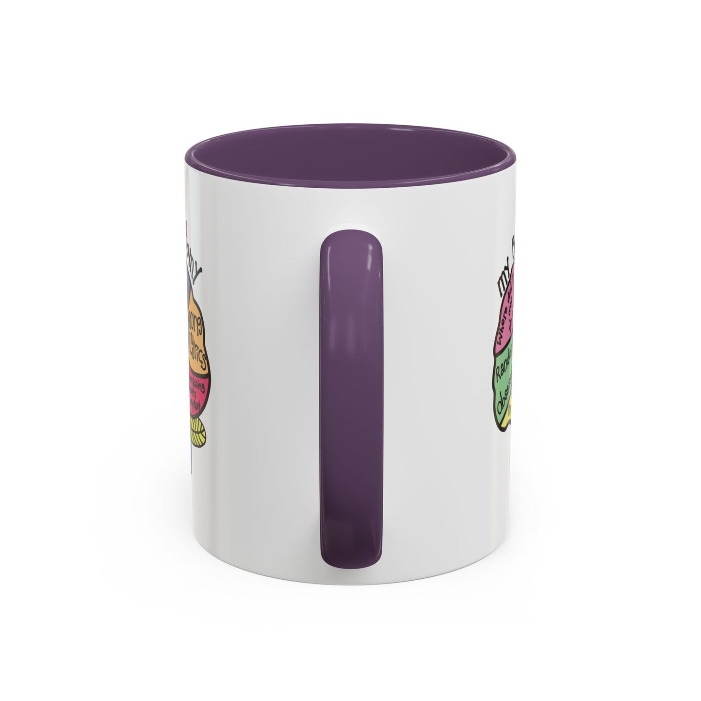 Anatomy of my Brain Accent Coffee Mug (11, 15oz)