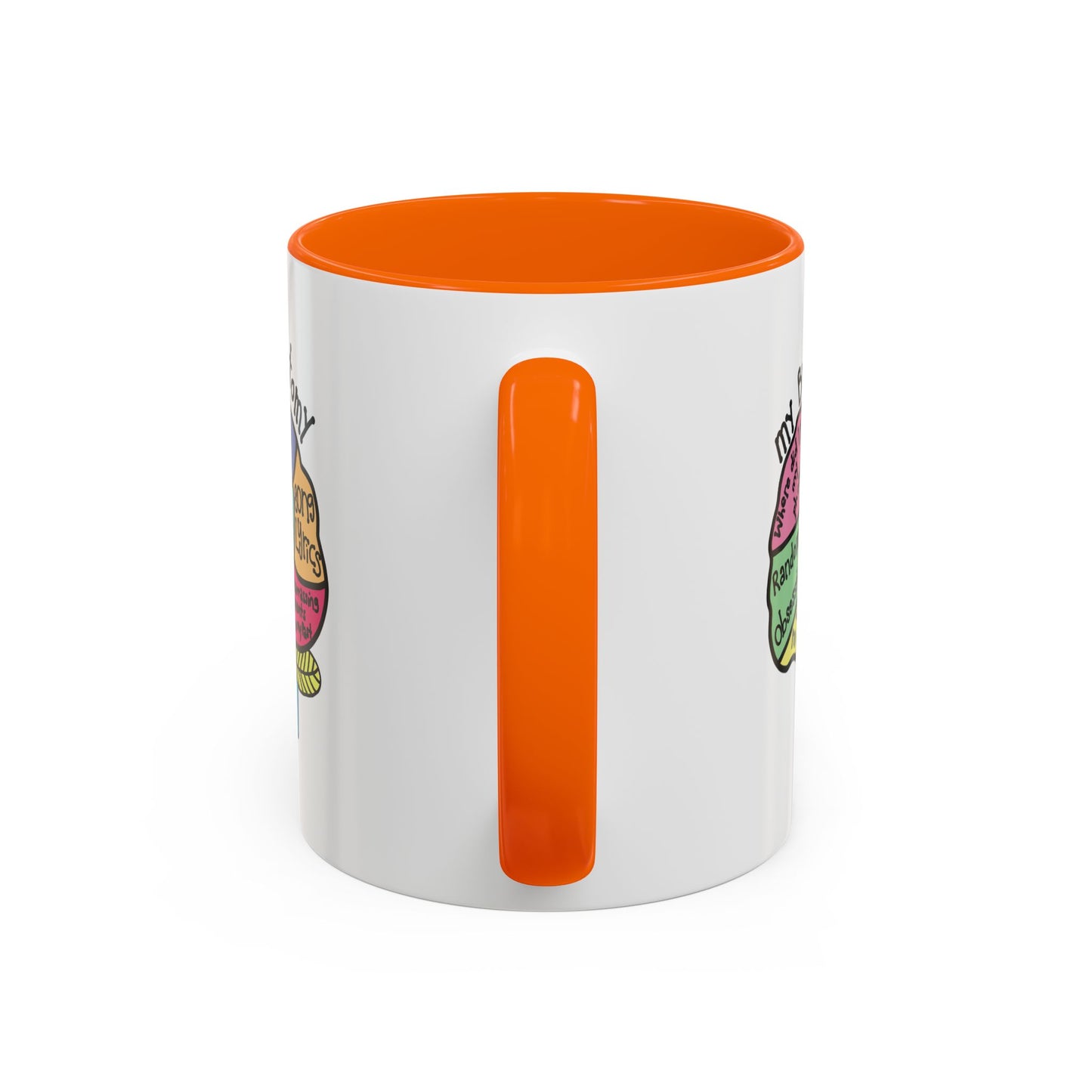 Anatomy of my Brain Accent Coffee Mug (11, 15oz)