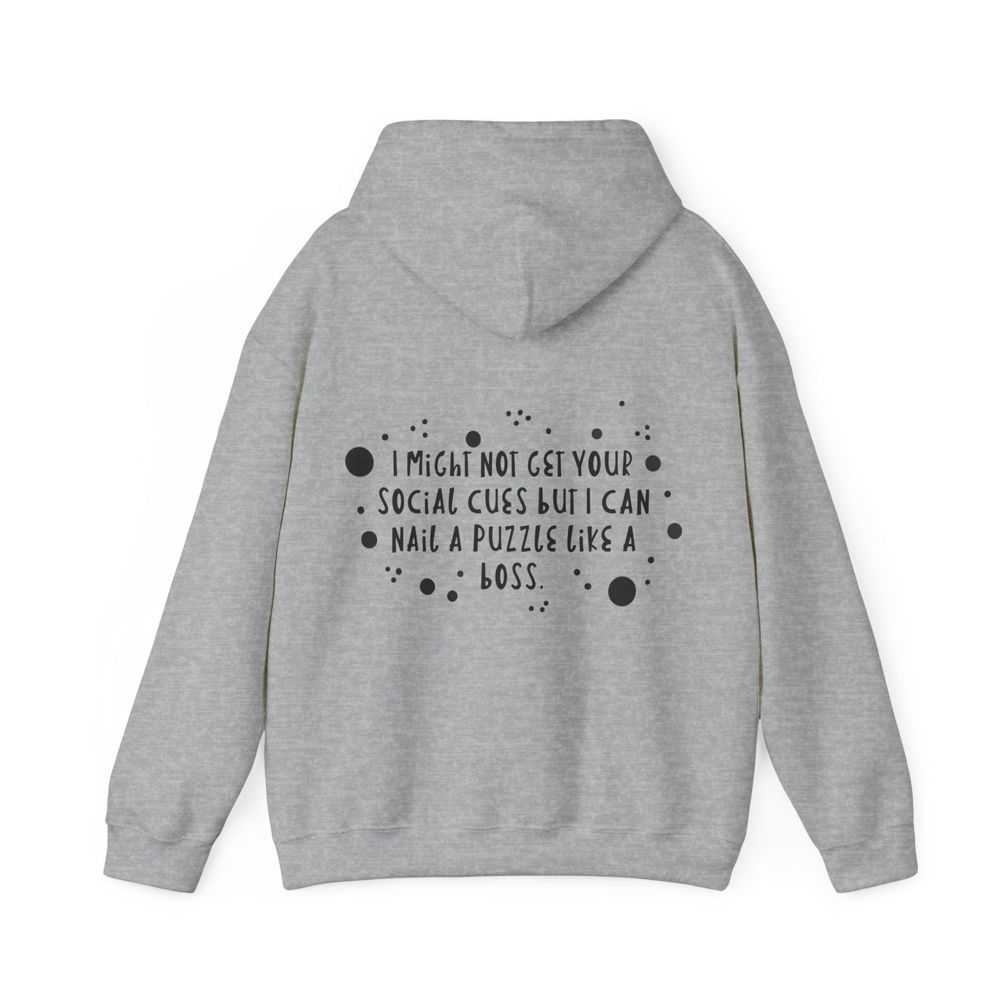 Funny ADHD/Autism Unisex Hoodie - Puzzle Boss Vibe