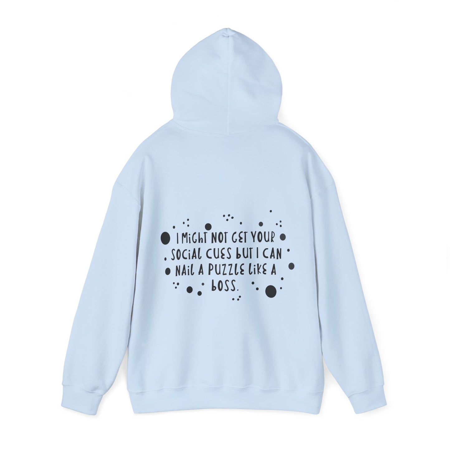 Funny ADHD/Autism Unisex Hoodie - Puzzle Boss Vibe