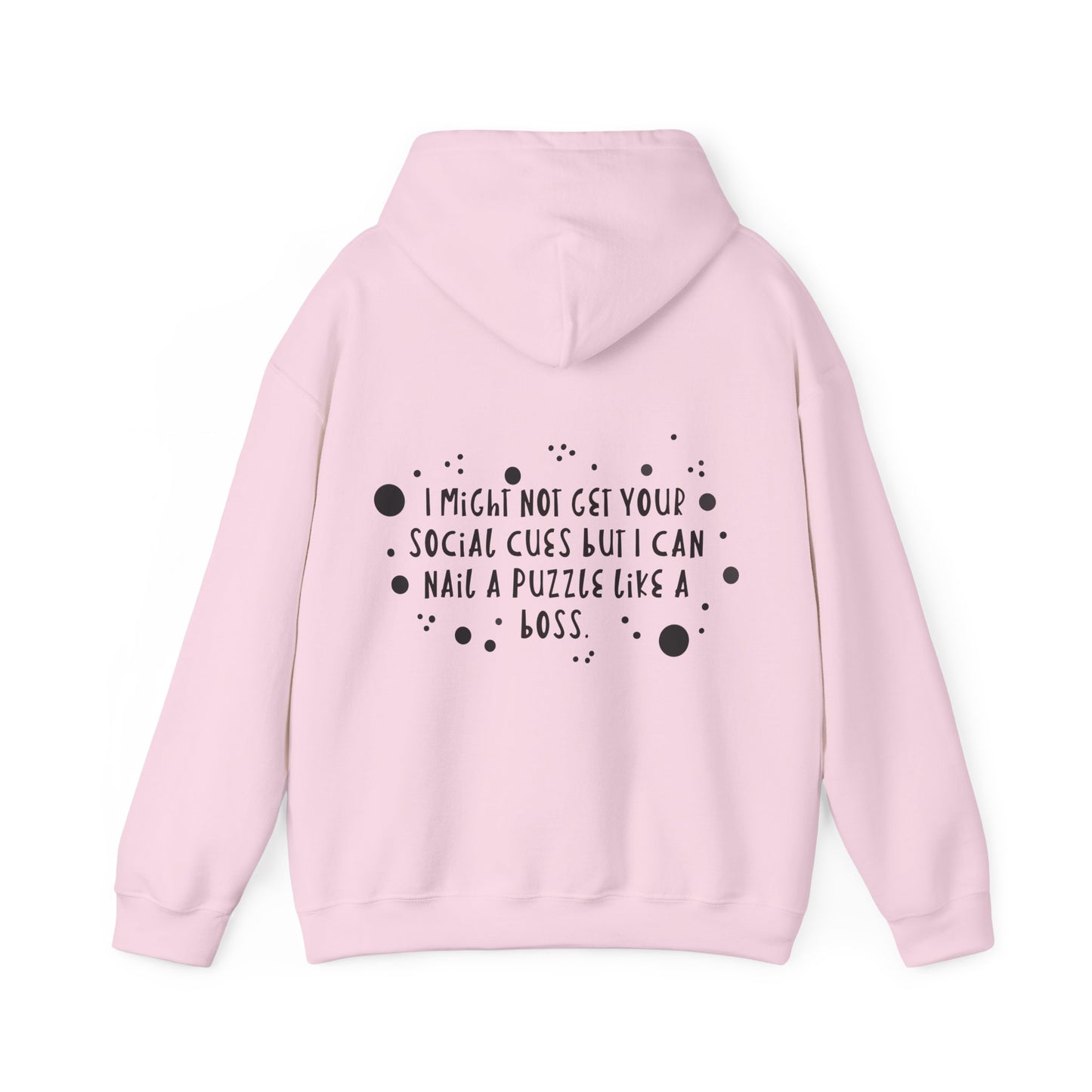 Funny ADHD/Autism Unisex Hoodie - Puzzle Boss Vibe