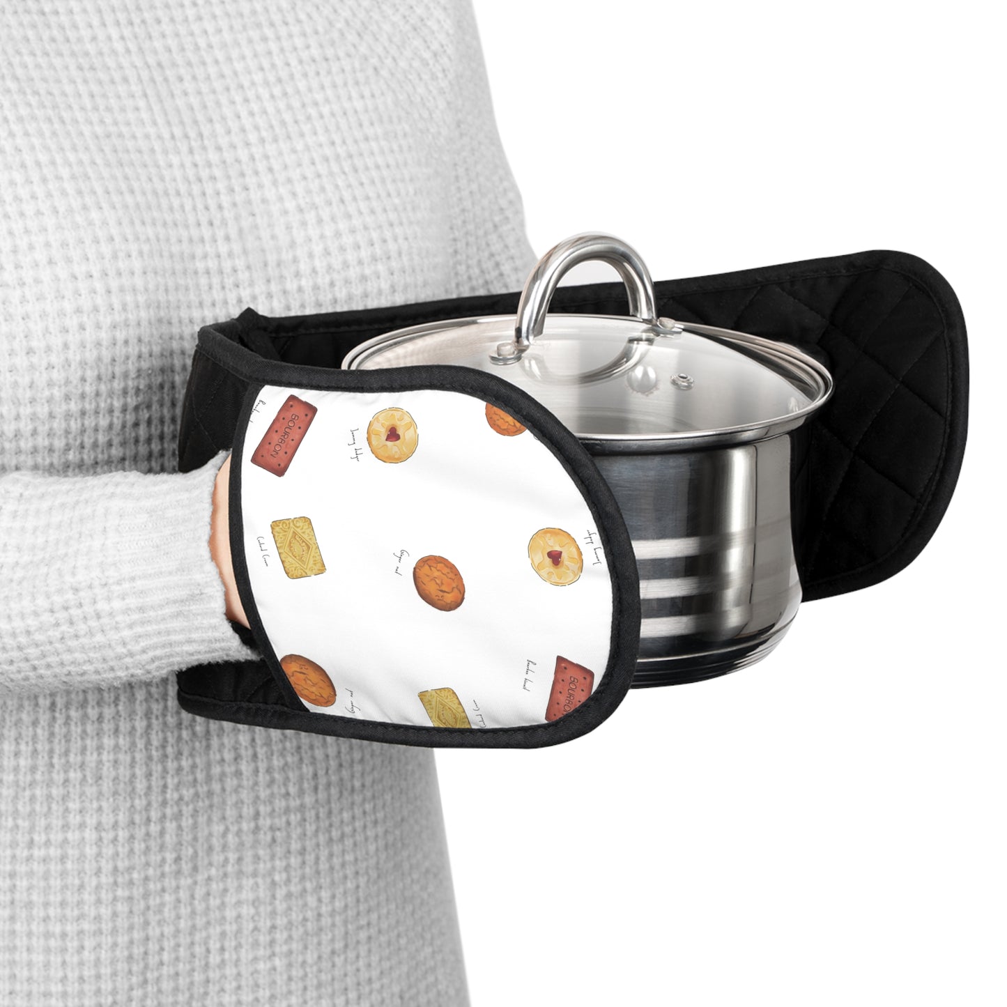 Oven Mitts - Favourite Biscuits Design Kitchen Gloves