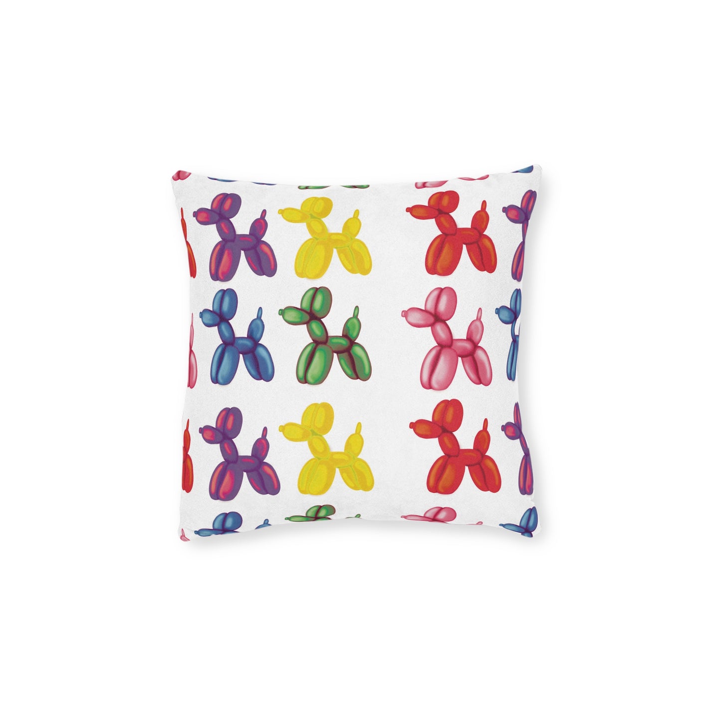 Square Pillow - Bright Balloon Dog Cushion