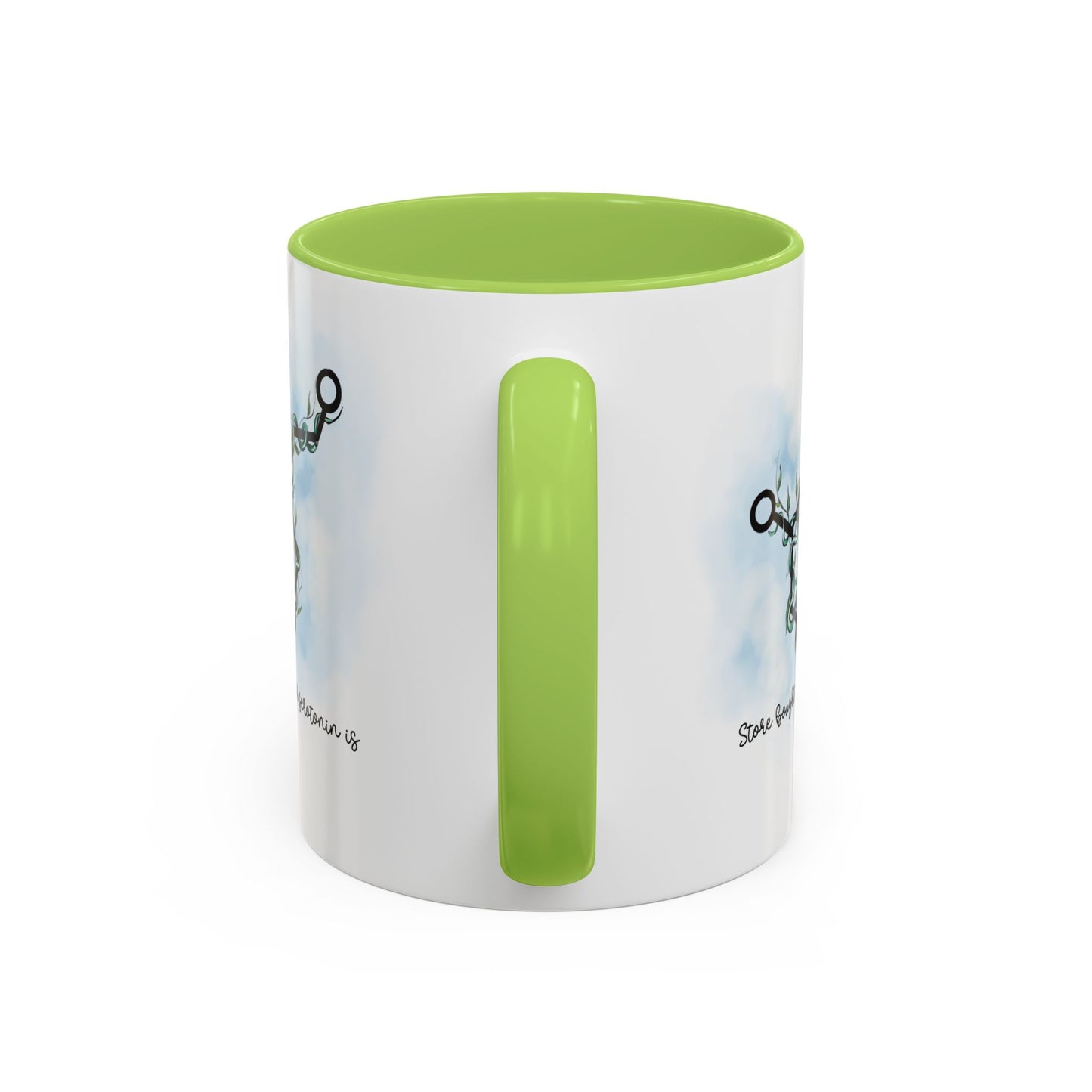 Mug - 'Serotonin is Beautiful' Mental Health Awareness Accent Coffee Mug (11, 15oz)