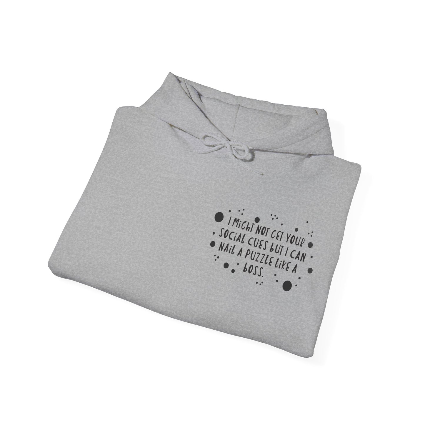 Funny ADHD/Autism Unisex Hoodie - Puzzle Boss Vibe
