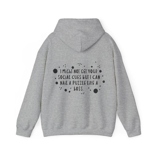 Funny ADHD/Autism Unisex Hoodie - Puzzle Boss Vibe