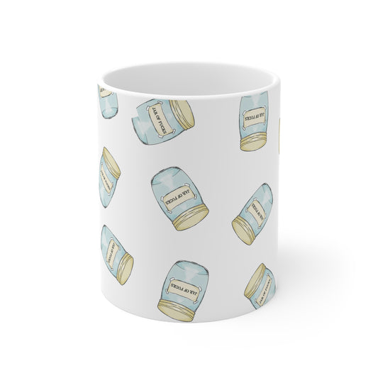 Mug 'Empty Jar Of Fucks' Mood Indicator