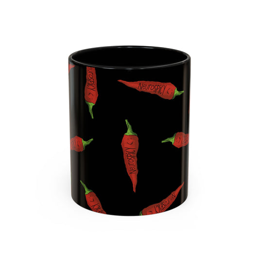 Neurospicy chilli Accent Coffee Mug (11, 15oz)